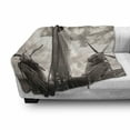 thumbnail image 3 of Vintage Airplane Soft Flannel Fleece Throw Blanket, Turboprop Airplane Nose Close up View and Cloudy Sky Aviation Historic, Cozy Plush for Indoor and Outdoor Use, 50" x 70", Sepia White, by Ambesonne, 3 of 6