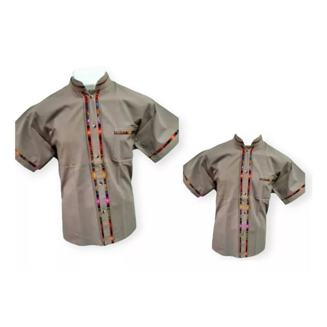 Duo Guayaberas. Papá E Hijo Modelo Coralillo