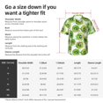 thumbnail image 4 of Hawaiian Shirt For Men, Green Kiwi Casual Summer Beach Shirts Mens Short Sleeve Button Shirts, 4 of 8