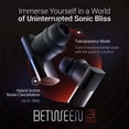 thumbnail image 2 of Status Audio Between 3ANC Onyx Wireless Earbuds - Triple Driver - Active Noise Cancelling - 6X Microphones - Transparency Mode - 8H Playtime - Bluetooth 5.2. - IPX5 Waterproof, 2 of 5