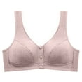 thumbnail image 5 of Women Padded Sports Bra Seamless Bra Feature V-Neck T-Shirt Bra Style W-1727 Gray M, 5 of 6