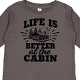 thumbnail image 4 of Inktastic Life is Better at the Cabin with Trees and Moon Boys or Girls Long Sleeve Toddler T-Shirt, 4 of 5