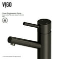 thumbnail image 3 of VIGO Noma Single Handle Single-Hole Bathroom Faucet in Matte Black, 3 of 9