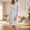 Gray, variant on Women's Maternity Nursing Robe Lace Trim 3/4 Sleeve Pregnancy Breastfeeding Bathrobes Loose V Neck Wrap Maternity Sleepwear