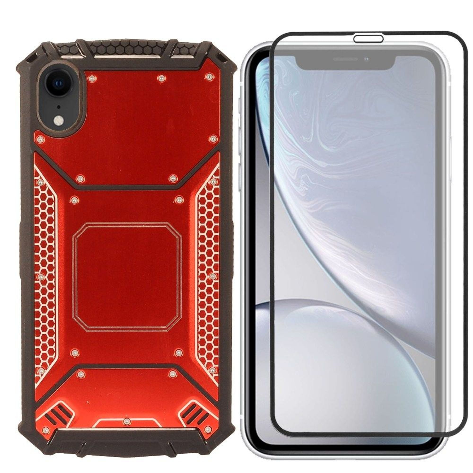 For Apple iPhone XR Case, by Insten With Tempered Glass Screen