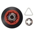 thumbnail image 3 of 4 Pcs Séchoir à Tambour à Rouleaux Compatible avec Whirlpool, - 8536974 Remplace, 8536973, W10314171, WPW10314173, Ps11752609, 4 x Roues 8 x Rondelles, Rouge&Noir, 3 of 6