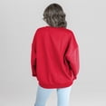 thumbnail image 2 of Women's Gameday Couture Red Houston Texans Legacy Club Premium Fleece Drop Shoulder Oversized Sweatshirt, 2 of 5