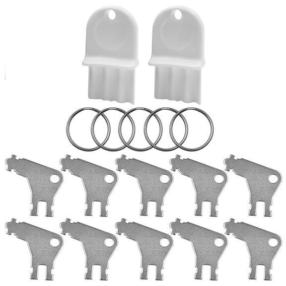 Hemobllo 17Pcs Universal Paper Towel Dispenser Key Assorted Color Stainless Steel And Plastic