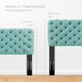 thumbnail image 6 of Modway Lizzy Tufted King/California King Performance Velvet Headboard in Mint, 6 of 7