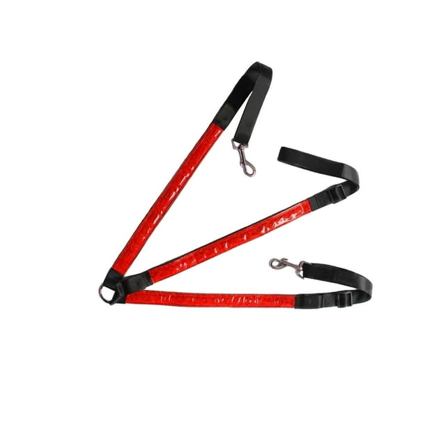 Yingyy Adjustable LED Horse Breastplate Collar High Visible Outdoor Harness Riding Safety Gear Strap Red