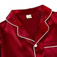 thumbnail image 4 of Ensemble Pyjama en Satin pour Enfants PJS Manches Longues Sleepwear Loungewear, 4 of 6