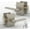 Satin Nickel, variant on Mega Handles Glamor Door Lever & Deadbolt Combo | Stainless Steel   Single-Cylinder Deadbolt | Includes Installation Hardware