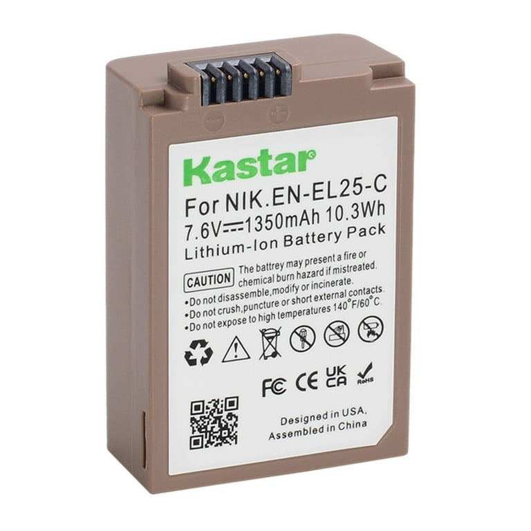Kastar EN-EL10 Replacement Battery Pack – 1400mAh Li-Ion For Nikon Cameras, Fits MH-63 Charger