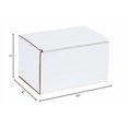 thumbnail image 2 of BOX USA BM1076 Corrugated Mailers, 10" x 7" x 6", White (Pack of 50), 2 of 3