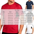 thumbnail image 2 of Men's Big and Tall Swim Shirt Short Sleeve UPF 50+ Sun Protection SPF UV Moisture Wicking Lightweight Quick Dry Rash Guard Size M-5XL Dark Blue, 2 of 8