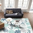 thumbnail image 4 of Area Rugs Indoor Non-Slip Rectangle Rug 5x7 Ft Nautical Coastal Rug Rubber Backing Floor Mats Non Shedding Home Decor Carpet for Entryway Living Room, 4 of 8