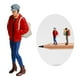 thumbnail image 4 of Figura de personas en miniatura Sunnimix 1/87 2cm de alto Rojo B, 4 of 7
