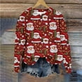 thumbnail image 5 of Wancir Toddler Boys Girls Christmas Sweatshirts Kids Ugly Xmas Pullover Funny Santa Reindeer Truck Shirts Tops 1-12 Years, 5 of 5