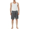 thumbnail image 2 of NOMADIC NOOK Men's Sleepwear Satin Lounge Pajama Shorts 2 Pack, 2 of 4