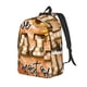 thumbnail image 1 of Disketp I Love Fall Most Of All print Canvas Backpack Lightweight Travel Daypack Student Rucksack Laptop Backpack-, 1 of 5