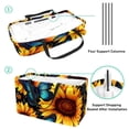 thumbnail image 4 of Starry Sky Sunflower Butterfly Large-capacity Foldable Reusable Shopping Bag: Oxford Cloth, Storage Bins, Collapsible Bucket, Storage Bin, 4 of 7