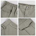 thumbnail image 5 of Trgacdwlo Cargo Shorts for Men Multi Pockets Elastic Waist Mens Athletic Shorts Running Hiking Summer Lightweight Mens Casual Shorts Light Gray XXXL, 5 of 7