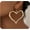 Gold, variant on Y2K Gold Heart Earrings for Women,Chunky Large Heart Dangle Earrings Punk Alt Grunge Cool Earring Alternative Jewelry Accessories Big Statement