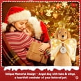 thumbnail image 2 of Ayieyill Angel Treetop, 12-Inch, Christmas Angel Tree Topper, Lighted Angel Tree Topper White -Christmas Tree Topper Decoration Ornament(Bear), 2 of 6