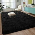 thumbnail image 4 of Homore Cute Fluffy Velvet Carpet Soft Washable Area Rugs for Bedroom/ Living Room Decoration,9'x12',Black, 4 of 9