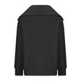 thumbnail image 6 of Tops for Women 2023 Fashion Solid Turndown Collar Long Sleeve Pullover Shirt Tops Sweatshirts(Available In Plus Size) on Clearance, 6 of 8