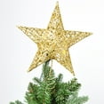 thumbnail image 3 of Gold Glitter Star Christmas Tree Topper, Festive Decor for Topping Christmas Trees and Holiday Season Celebrations - Gold, 3 of 5