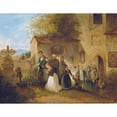 thumbnail image 3 of Friedrich Johann Treml 14x12 Black Modern Framed Museum Art Print Titled - At the Cemetery ('The Bride Am Grave') (1847), 3 of 5