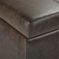 thumbnail image 6 of Trent Home Faux Leather Storage Ottoman Bench in Brown, 6 of 9