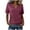 Hot Pink, variant on Tqcoqu Womens Tops Short Sleeve Summer Tops V Neck T Shirts Casual Basic Tees Loose Fit Shirt,Black,Women's S-XXL