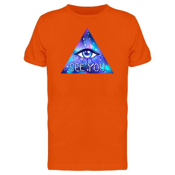 All Seeing Eye Bright Colorful  Tee Men's -Image by Shutterstock
