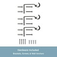 thumbnail image 6 of Chelsea 48-86 in. Decorative Curtain Rod & Holdback Set, 5/8 in. Diameter, 6 of 6