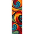 thumbnail image 3 of Symphony Contemporary 2.7' x 7' Multi-Color Polypropylene Indoor Area Rug, 3 of 7