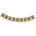 thumbnail image 1 of Pancarta de Graduación Bandera de Letras de Banderines de Arpillera Decoraciones para de Graduación UNA Macarena banner de felicitaciones, 1 of 6