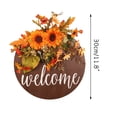 thumbnail image 2 of Awdenio Automne Couronne Décoration Porte Pendaison Simulation Tournesol Porte Plaque Pendentif, 2 of 8