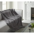 thumbnail image 3 of Crafted by Catherine Gray Heavyweight Chenille Throw 50" x 60", Luxury Soft Cozy, 3 of 4