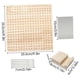 thumbnail image 2 of Tablas de tejer de ganchillo, moldeador de regalo, placa fija, accesorios cuadrados, suministros de tejido, tablero de bloqueo de madera posicional de ganchillo, 2 of 5