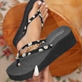 thumbnail image 5 of IUJSOY Arch Support Flip Flops for Women Lightweight Comfort Clip Toe Yoga Mat Thong Sandals, 5 of 7