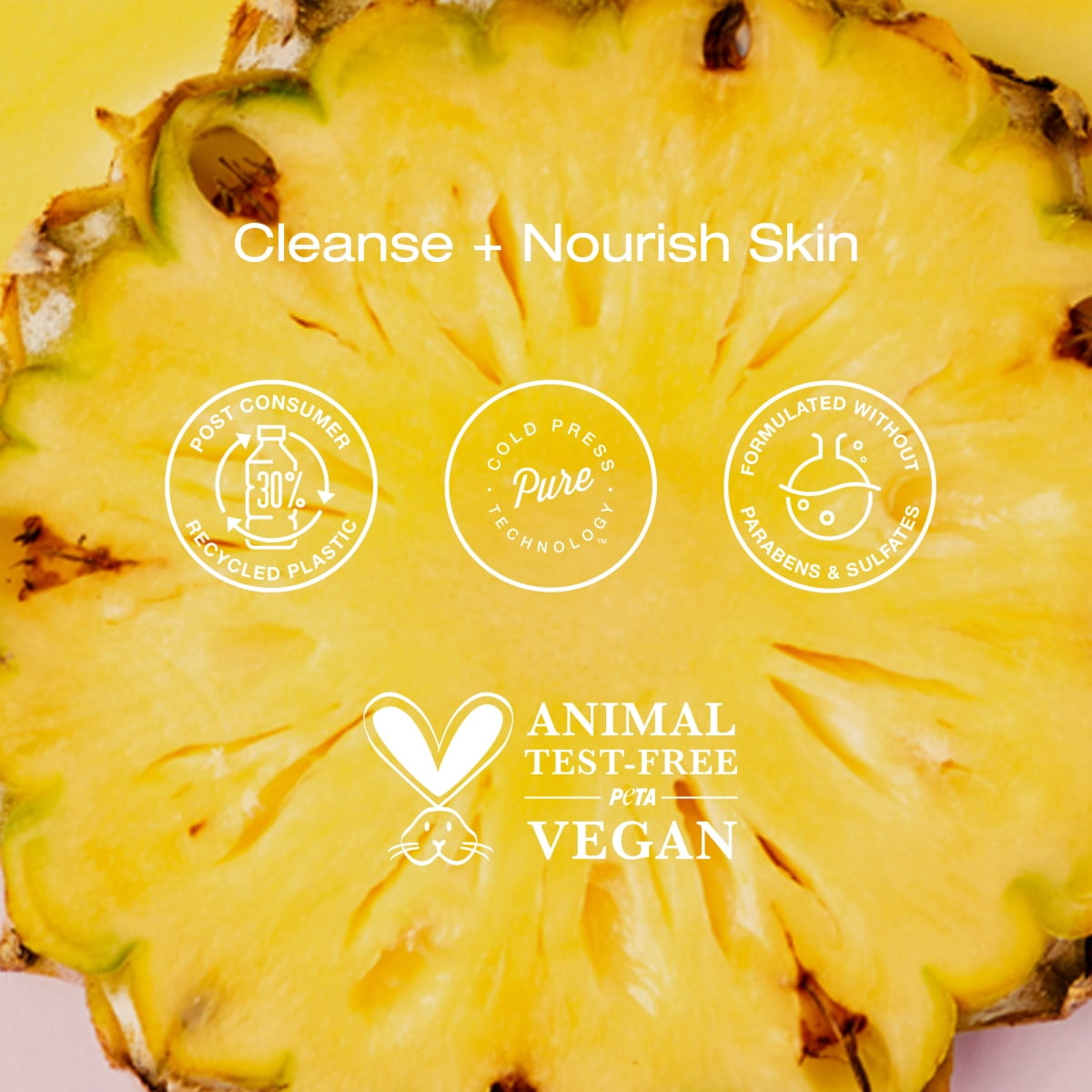 Raw Sugar Simply Body Wash, Pineapple + Maqui Berry + Coconut, 40 fl oz