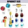 thumbnail image 3 of Valve de Climatisation Professionnelle pour Automobile, Kit d'Outils Haute Basse Pression Assure une Maintenance Fluide du Système R134A R1234Yf pour une Fonctionnalité Ac Efficace, 3 of 5