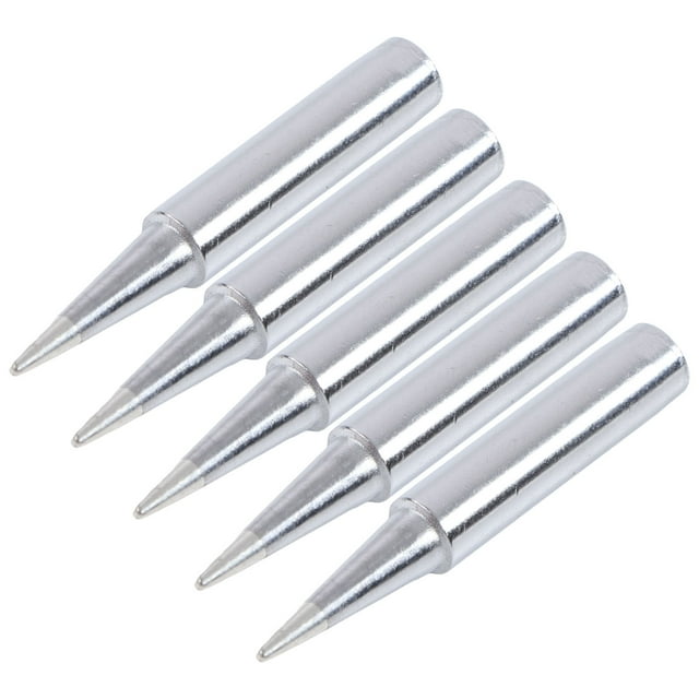 Kit de puntas para cautín, 5 piezas Puntas para cautín Herramientas de soldadura BGA Puntas para cautín de cobre Impulsadas por el rendimiento