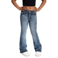 thumbnail image 4 of Dpytoraw Stretch Flare Jeans for Teen Girls, Fashion Denim Pants with Comfortable Fit and Bootcut Design Gray Size 8-9 Years, 4 of 6