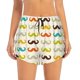 thumbnail image 2 of Balery Colorful Mustache Pantalones cortos deportivos para mujer con forro y dos bolsillos, elásticos, para entrenamiento, gimnasio, yoga-Large, 2 of 7
