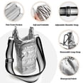 thumbnail image 2 of TSAXW Water Bottle Carrier Bag - Quilted Crossbody Water Bottle Holder with Strap, Stylish Puffer Tote Bag for Water Bottle, Water Bottle Sling Bag for Outdoor Travel, 2 of 6