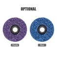 thumbnail image 4 of Strip Discs Purple Stripping Wheel Rust Removal Disc for Angle Grinders 4-1/2'' x 7/8'' Remove Paint Rust Welds Oxidation, 4 of 8