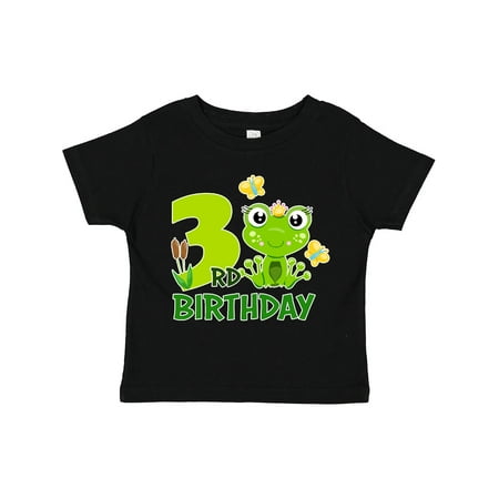 

Inktastic 3rd Birthday Princess Frog Gift Toddler Toddler Girl T-Shirt